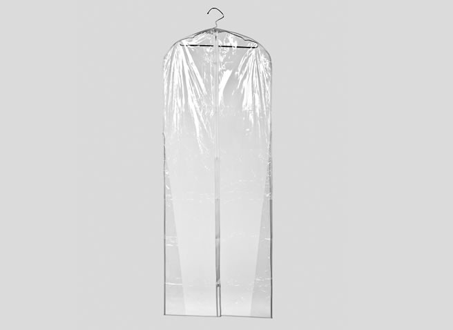 Housse pour robe de mariée BB72 — housse à vêtements en Vinyl, 61cm x 183cm x 25.5cm, personnalisable aux couleurs de votre marque